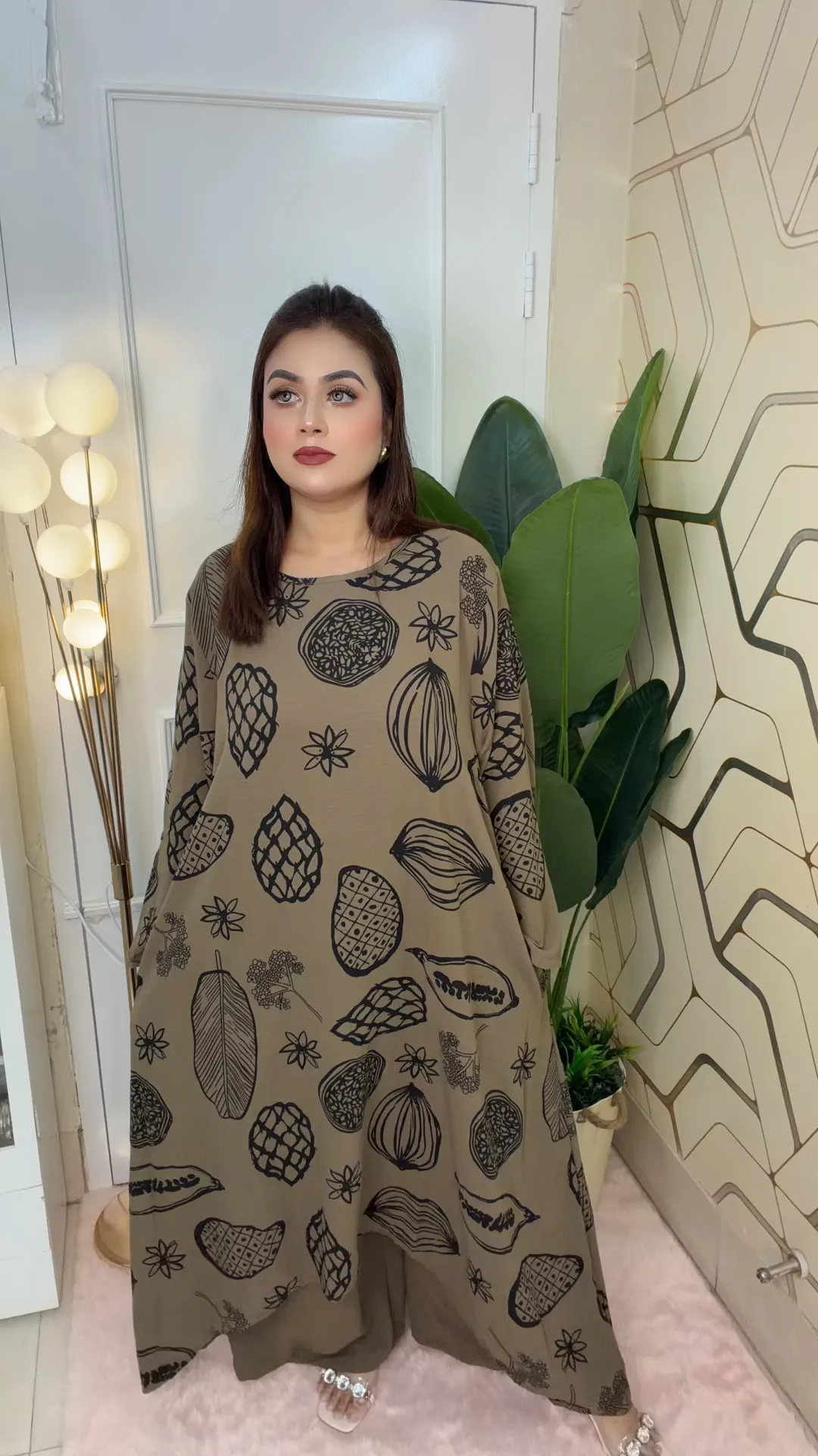 Imported Thai Premium Co-ords Set Elegant Printed Women’s Outfit
