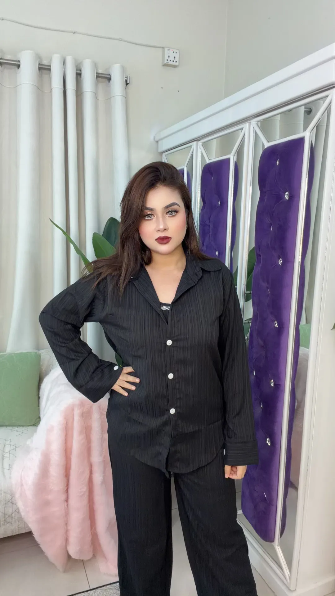 Imported Thai 2-Piece Shirt and Pant Co-ord Set - Edition BB
