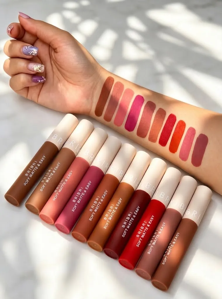 BriBri Soft Matte & Easy Lipstick – Long Lasting Waterproof Matte Lip Color