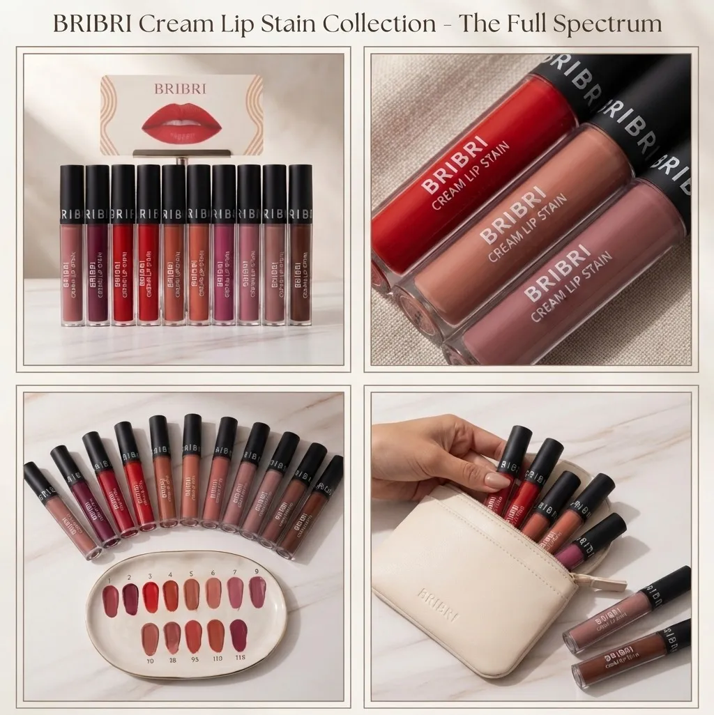 BriBri Cream Lip Stain – Long Lasting Matte Lip & Cheek Tint