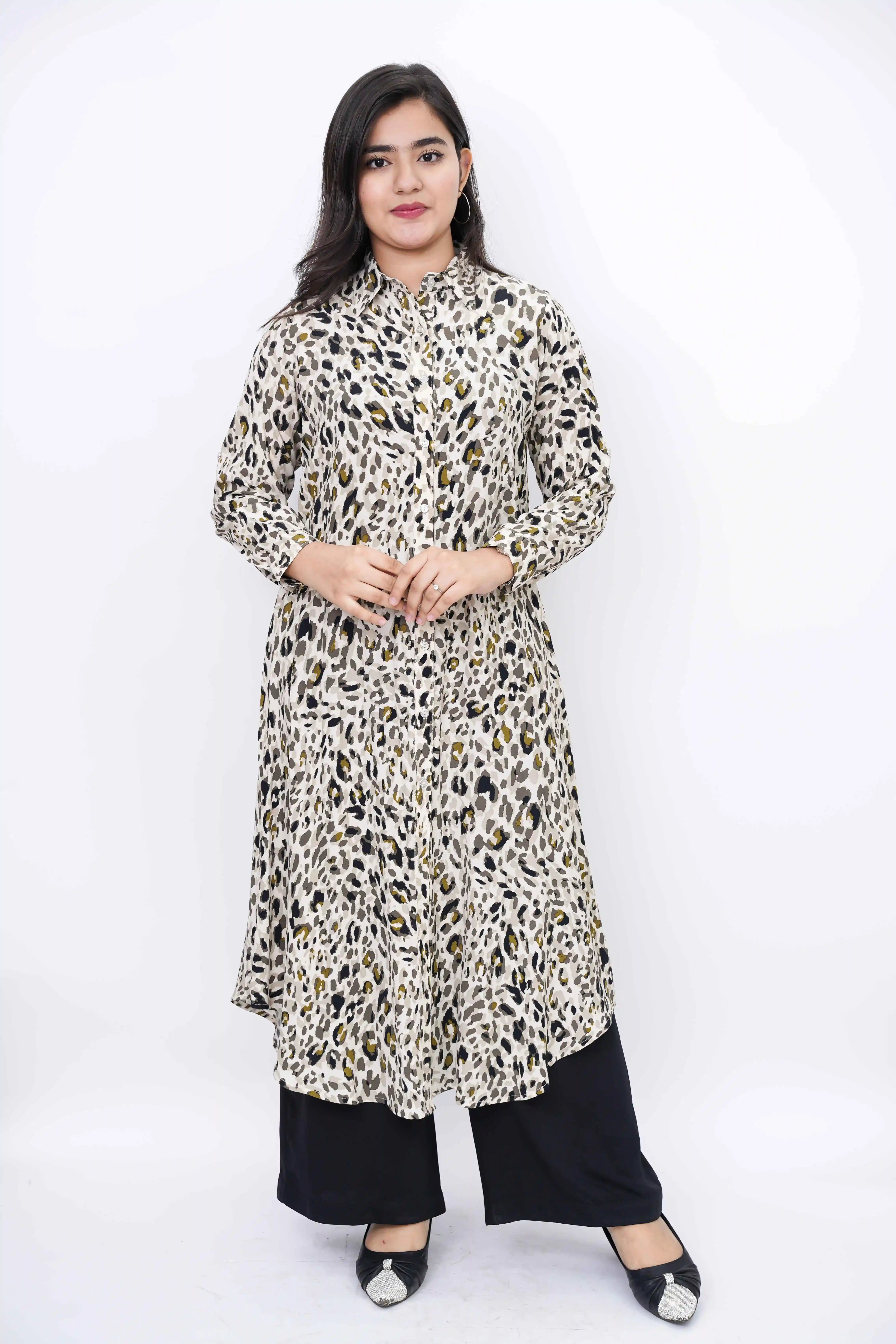 Elegant Georgette Long Shirt for Women