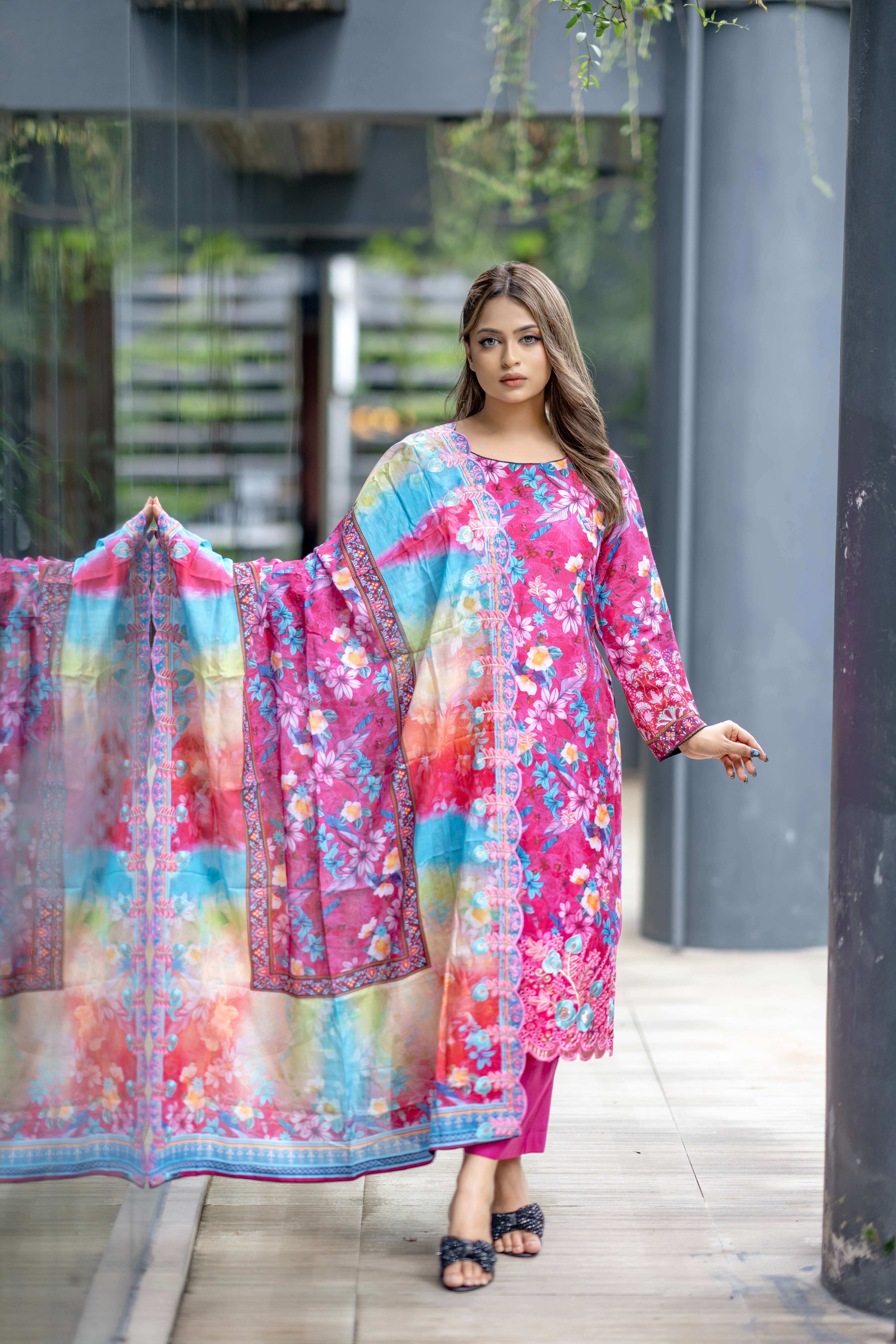 Unstitched Three Piece