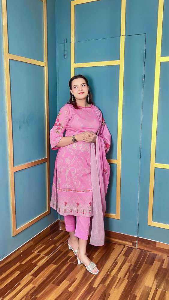 আনস্টিচ থ্রি পিস | Unstitched Salwar Kameez Set | Shopping Zone BD | Style #SC1399PA