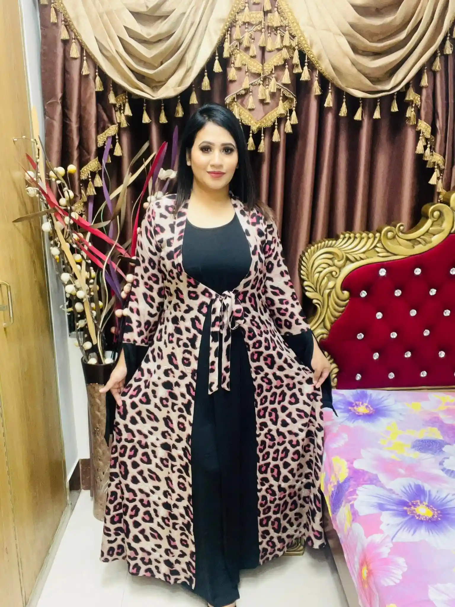 Exclusive Georgette Shrug Gown for Women