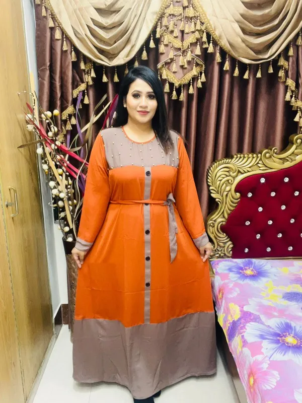 Exclusive Hijab Gown | Dubai Cherry Fabric