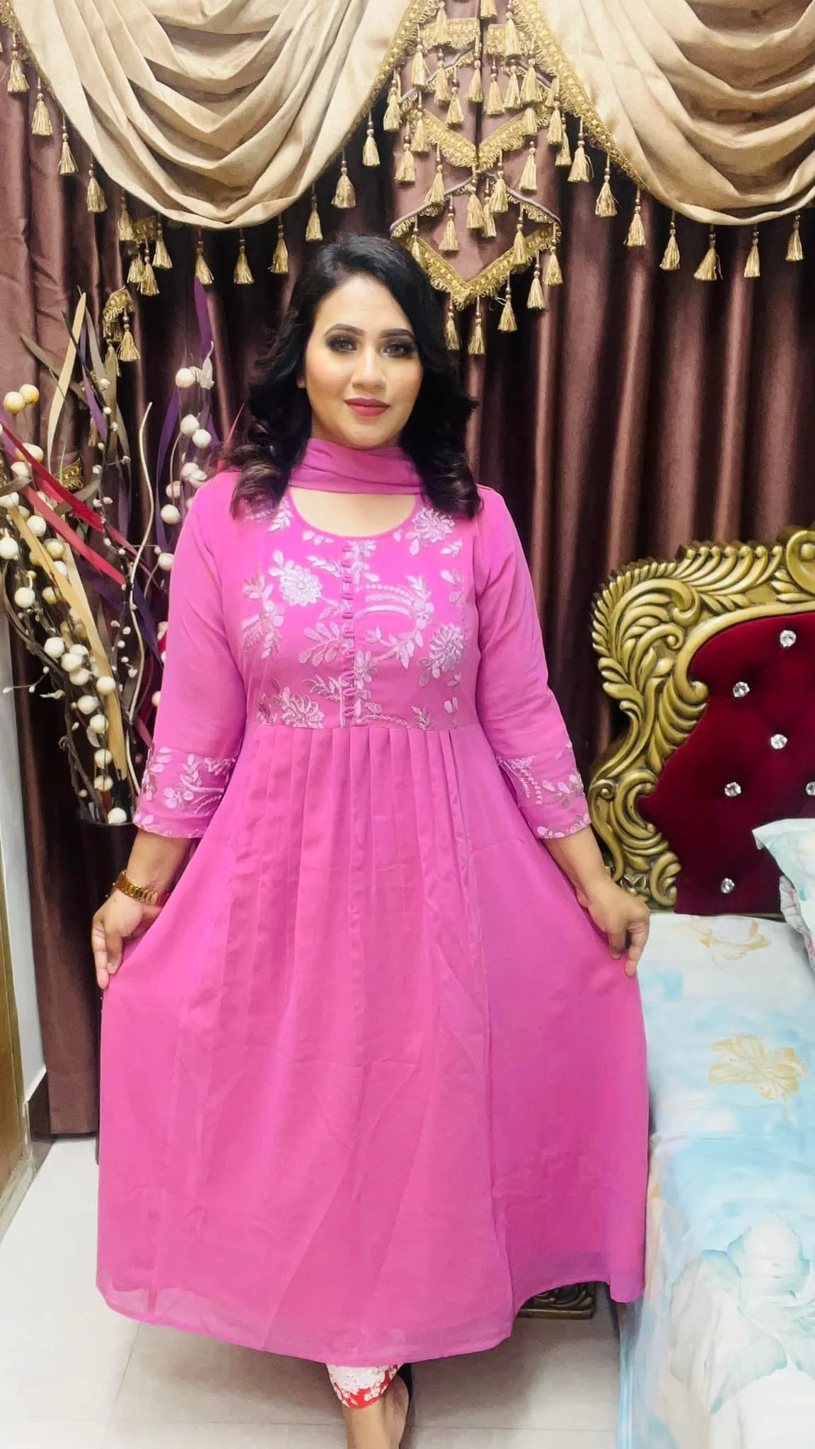 Gown Orna Set - Jorjet Fabric