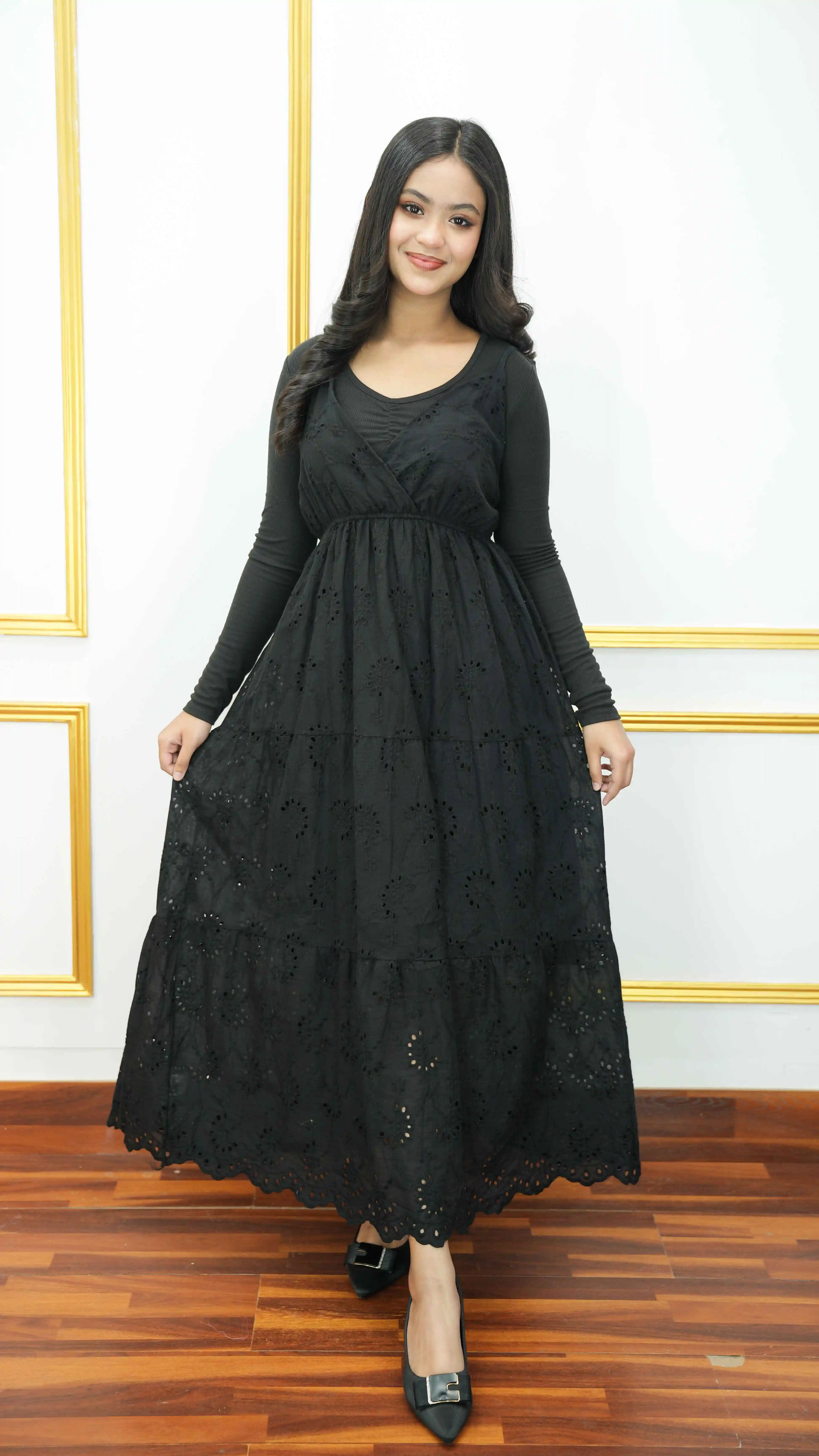 Thai Imported Cotton Eyelet Gown