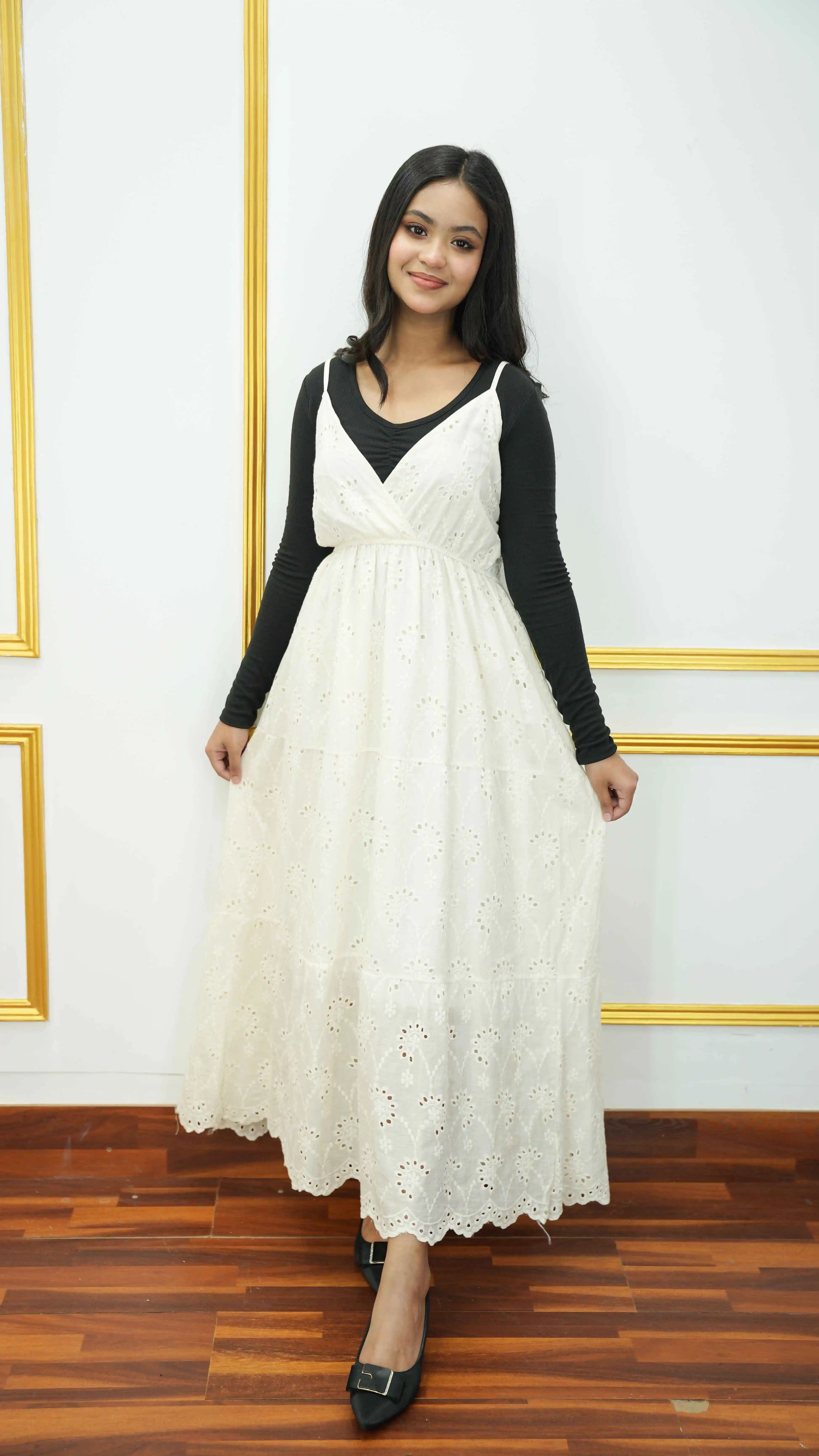 Premium Thai Imported Cotton Eyelet Gown