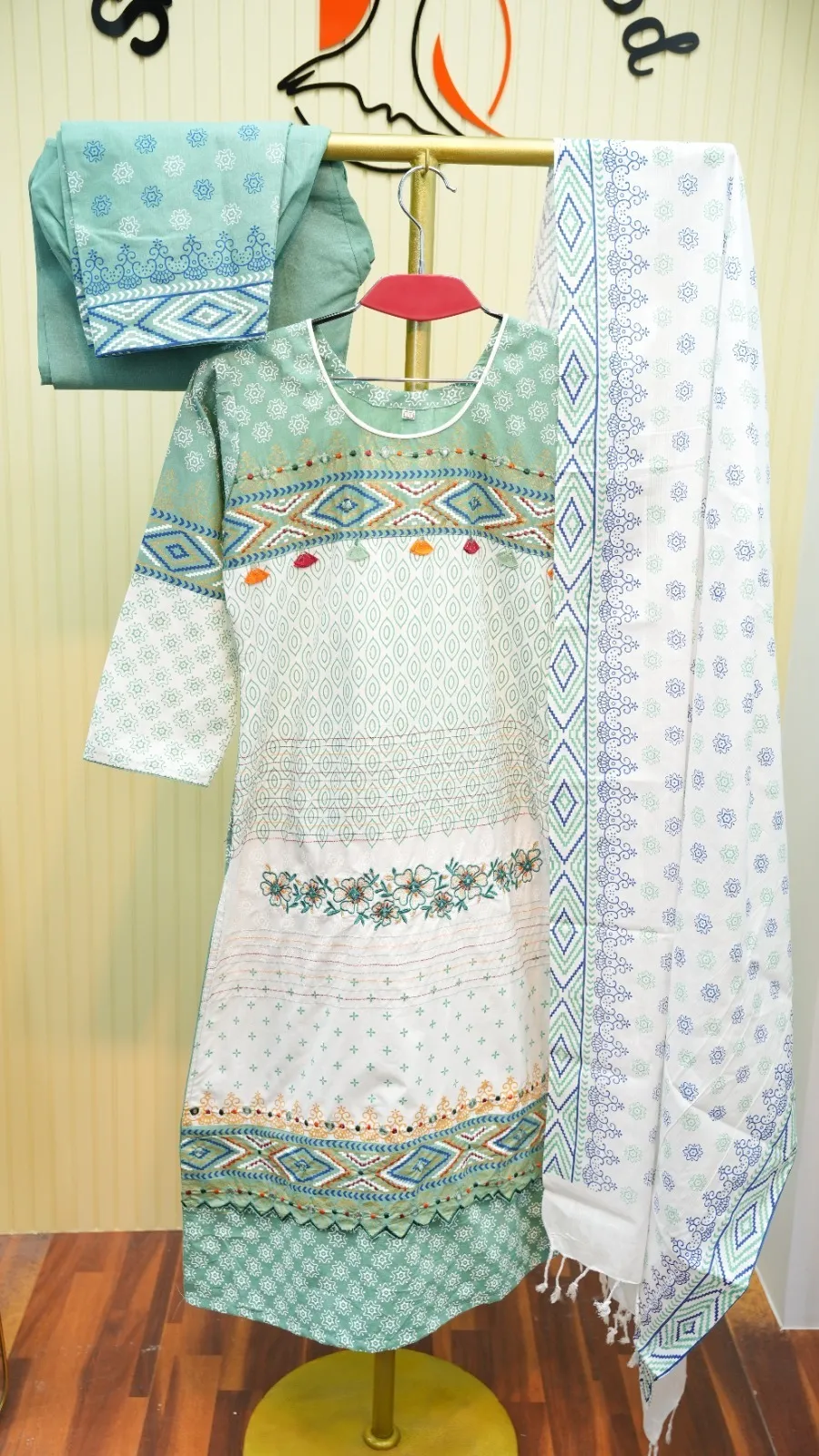 Pure Cotton Ready Three Piece – | Shopping Zone BD