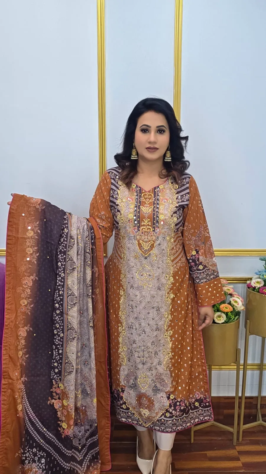 Unstitched Three Piece Pure Cotton Collection