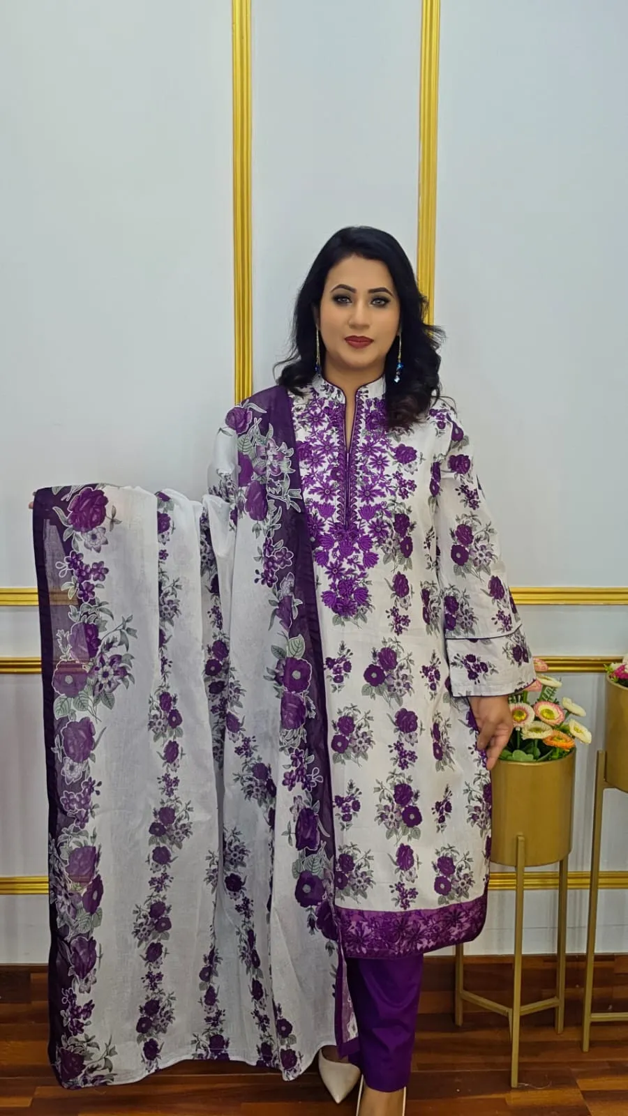 Luxury Cotton Ready Three Piece