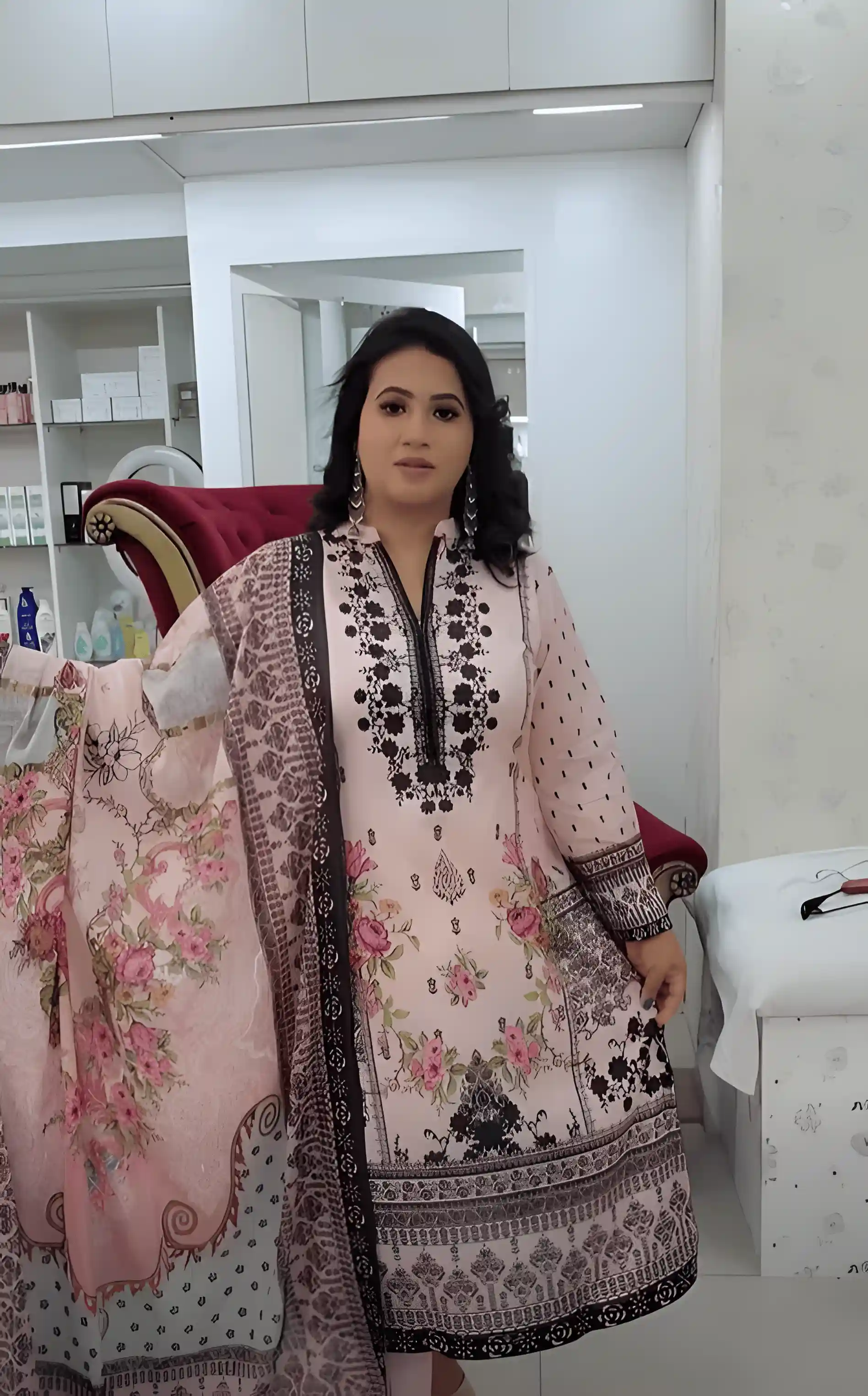 Unstitched Three Piece - Salwar Kameez