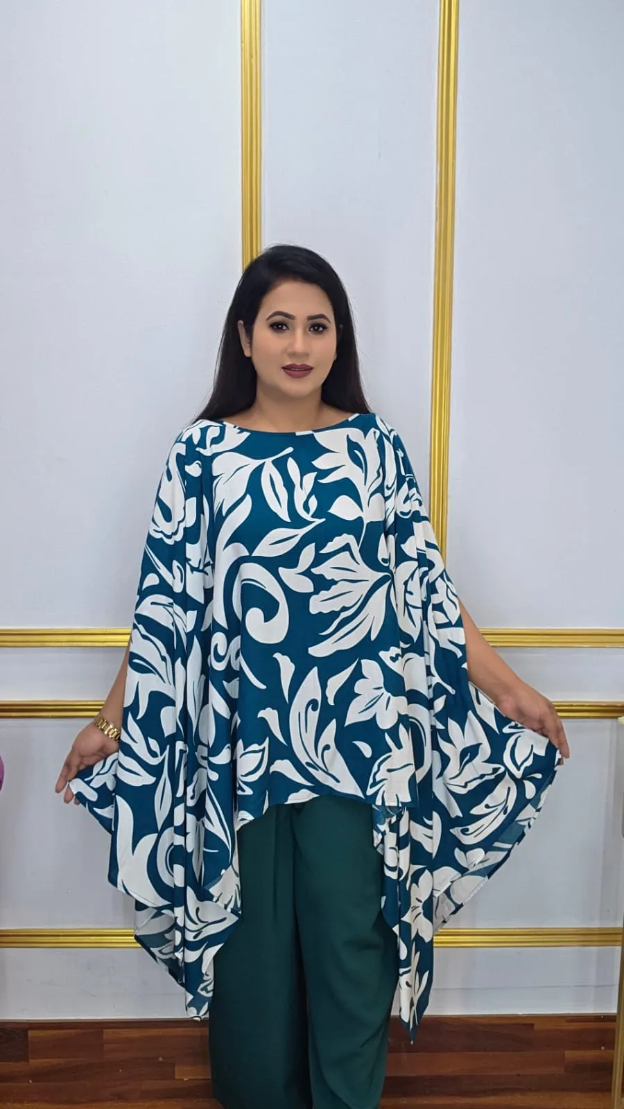 Imported Linen Kaftan Co-Ord Set For Women