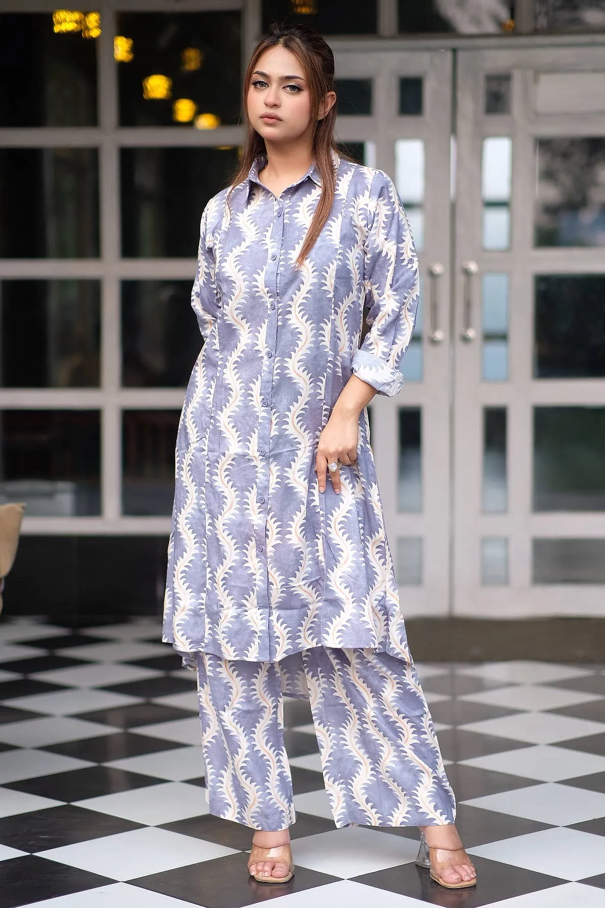 Women's Imported Linen Co-ords Set