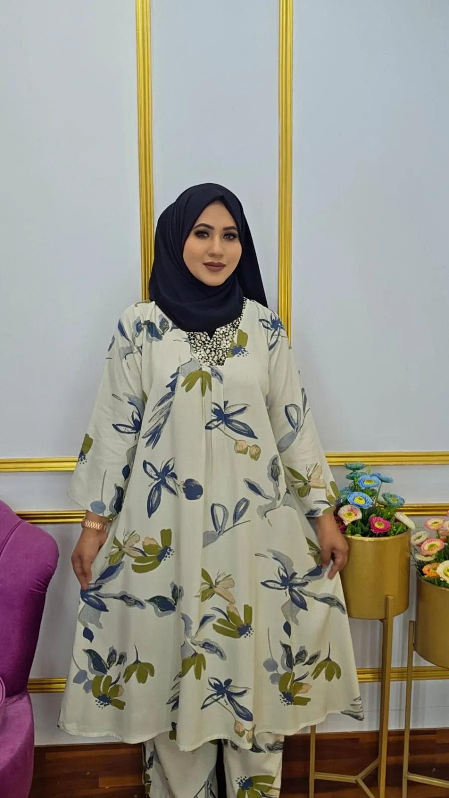 Elegant Imported Linen Co-Ord Set