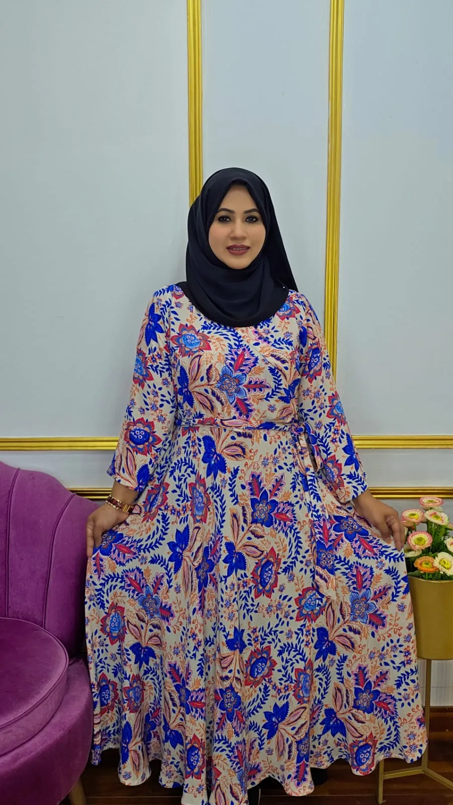 Imported Soft Switch Cotton Long Gown