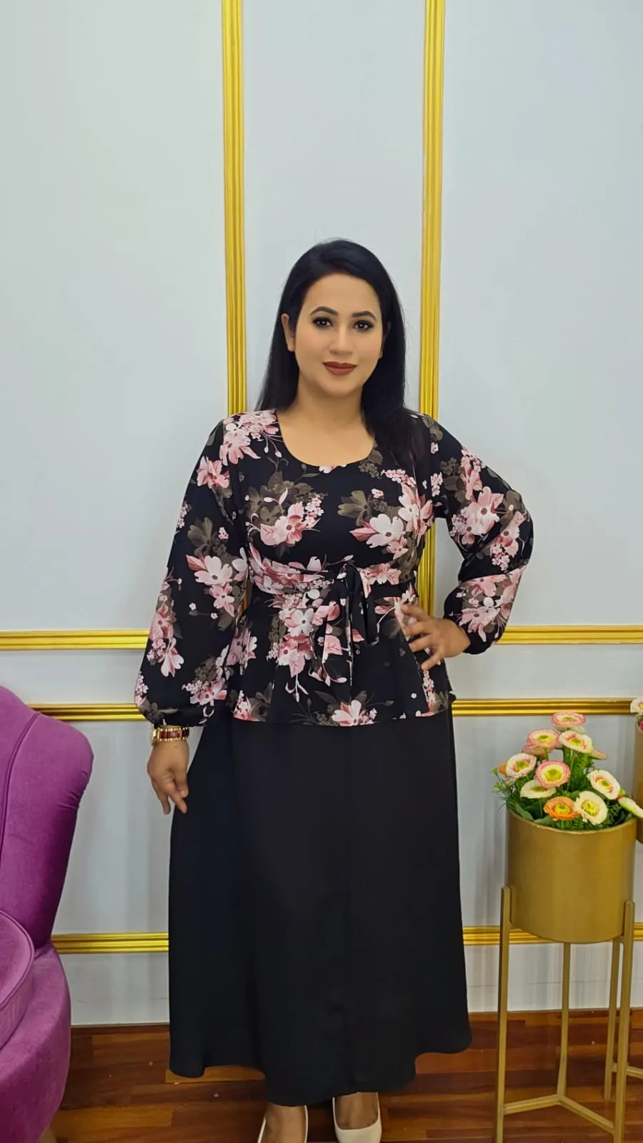 Premium Midi Gown Malai Georgette