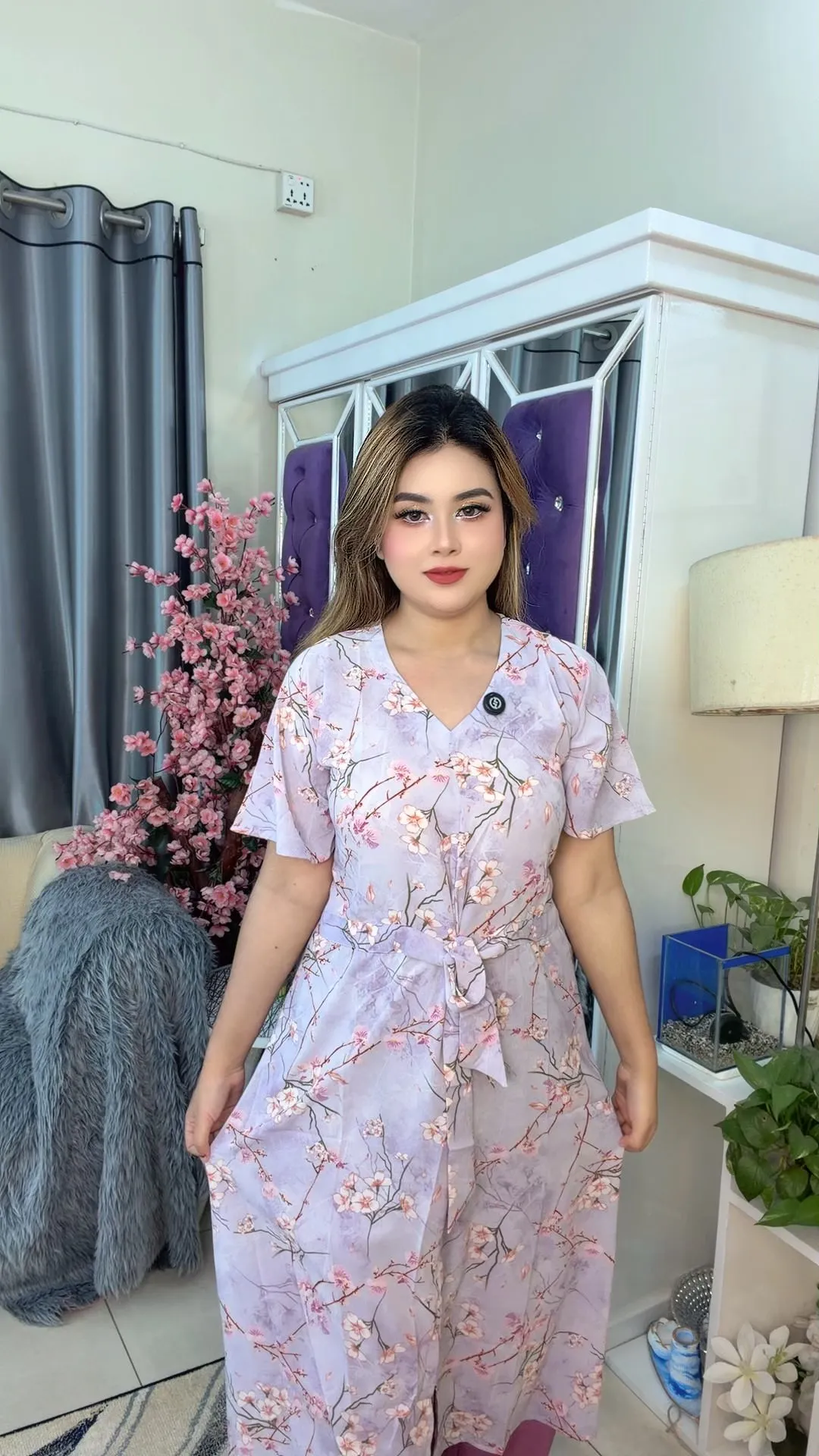 Exclusive Georgette Western Midi Gown