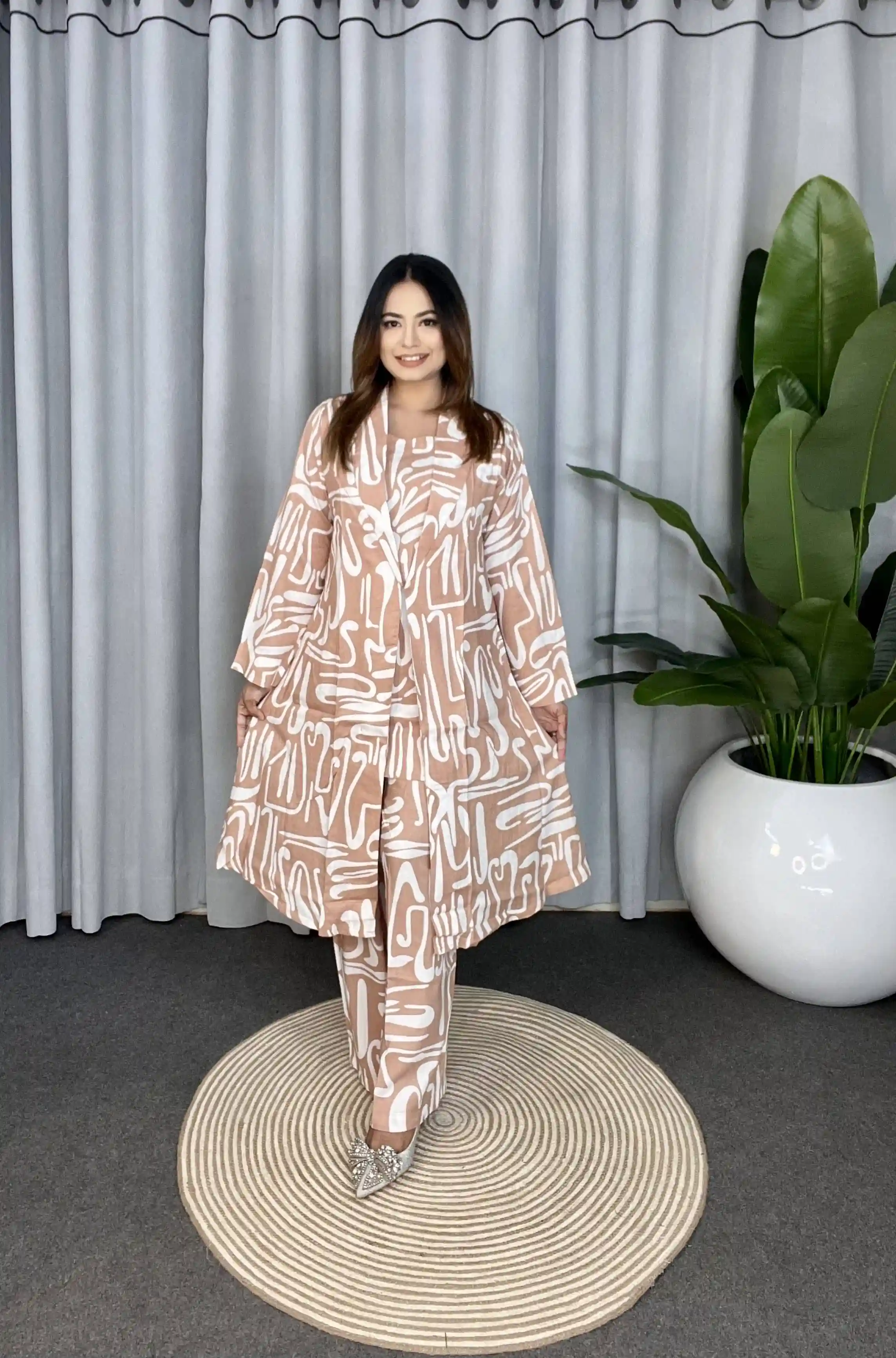 Stylish Blazer Co-Ords – Imported Lilen Blazer Neck Design