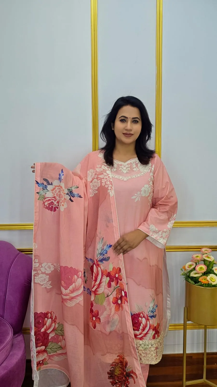 Stylish Unstitched Three Piece