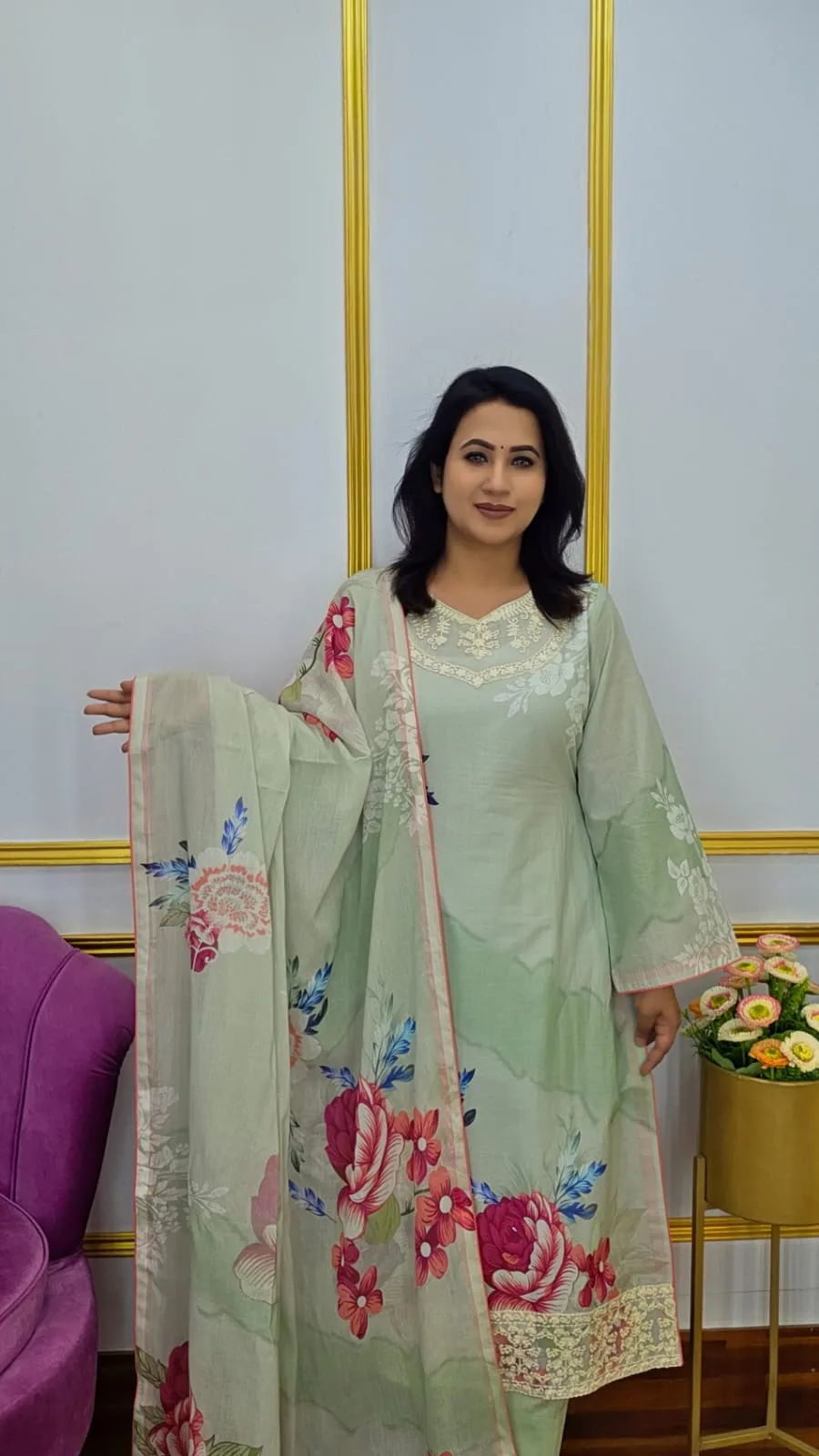 Luxury Cotton Unstitched Three Piece