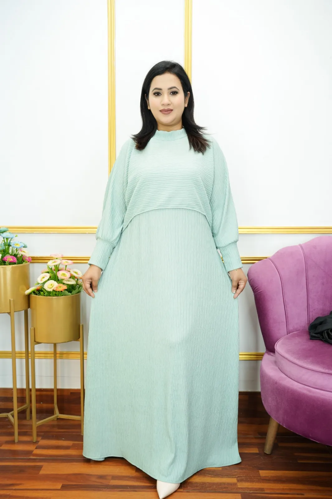 Thai Cape Gown Two-Piece Set