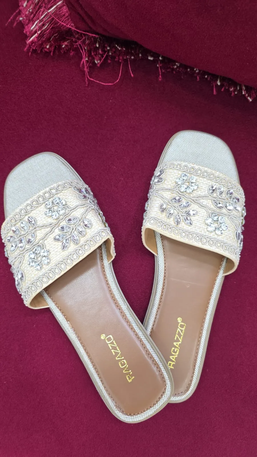 Thai Imported Ladies Cream Shoes