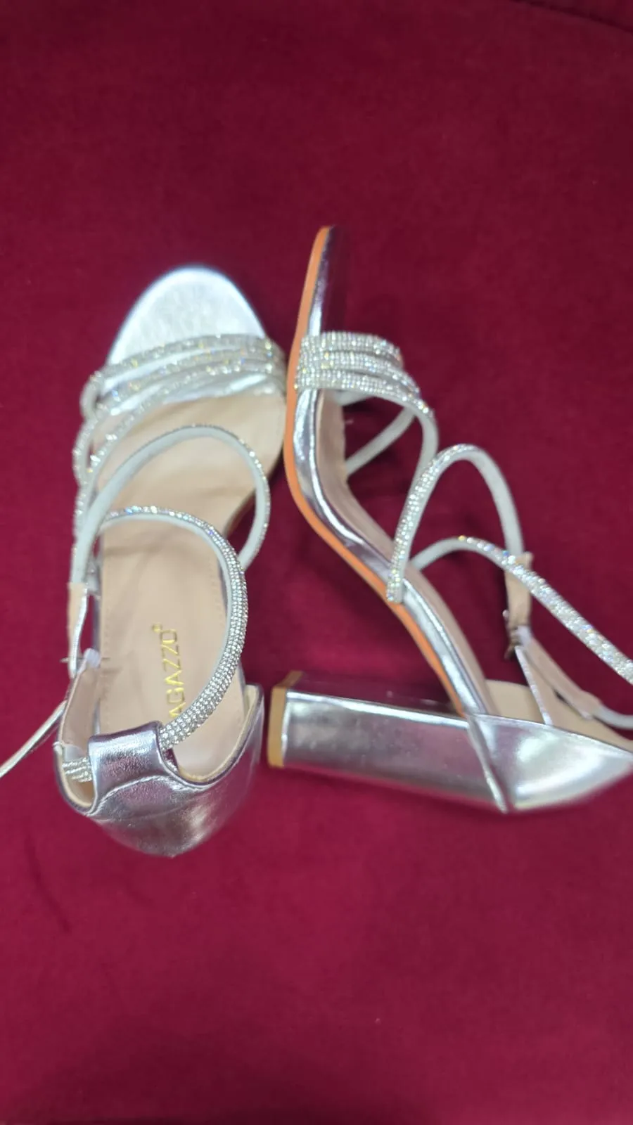 Ladies Silver Color Shoes – Free Size Style