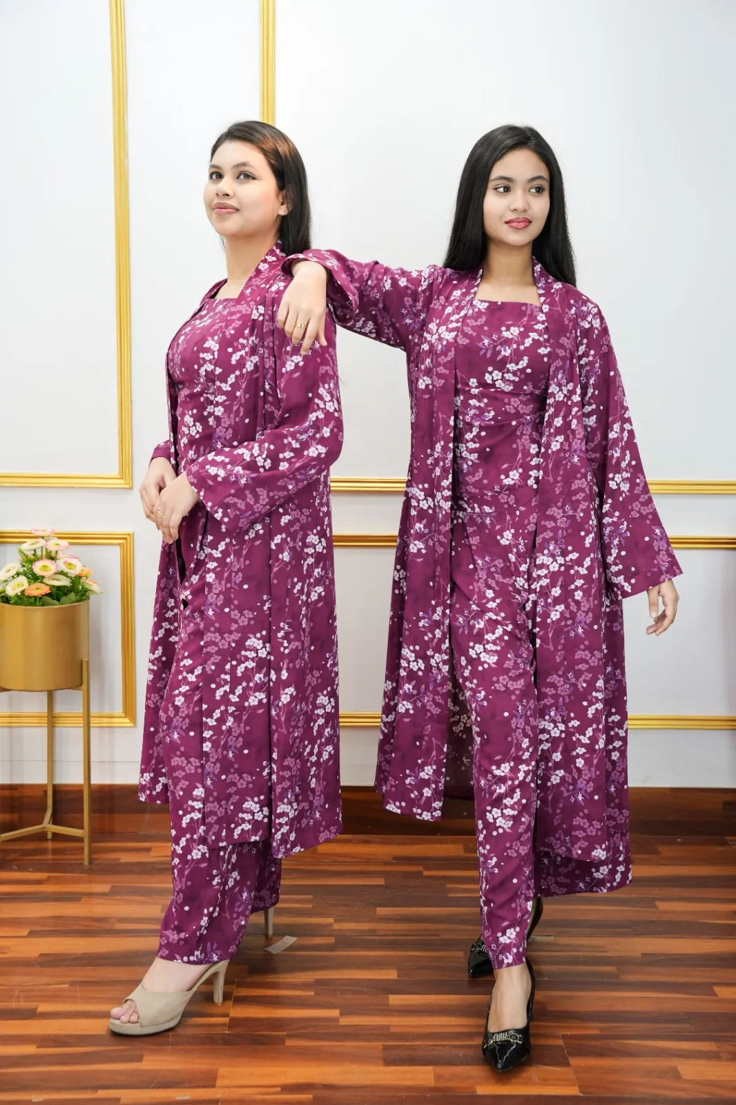 Elegant Georgette Co-Ord Set with Shrug